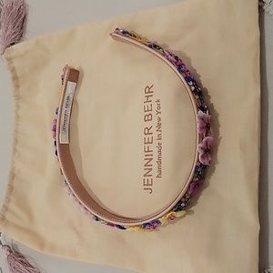 Reagan Floral Beaded Silk Headband